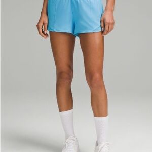 Lululemon 2.5 Kayak Blue Light High Rise Hottie Hot Athletic Shorts